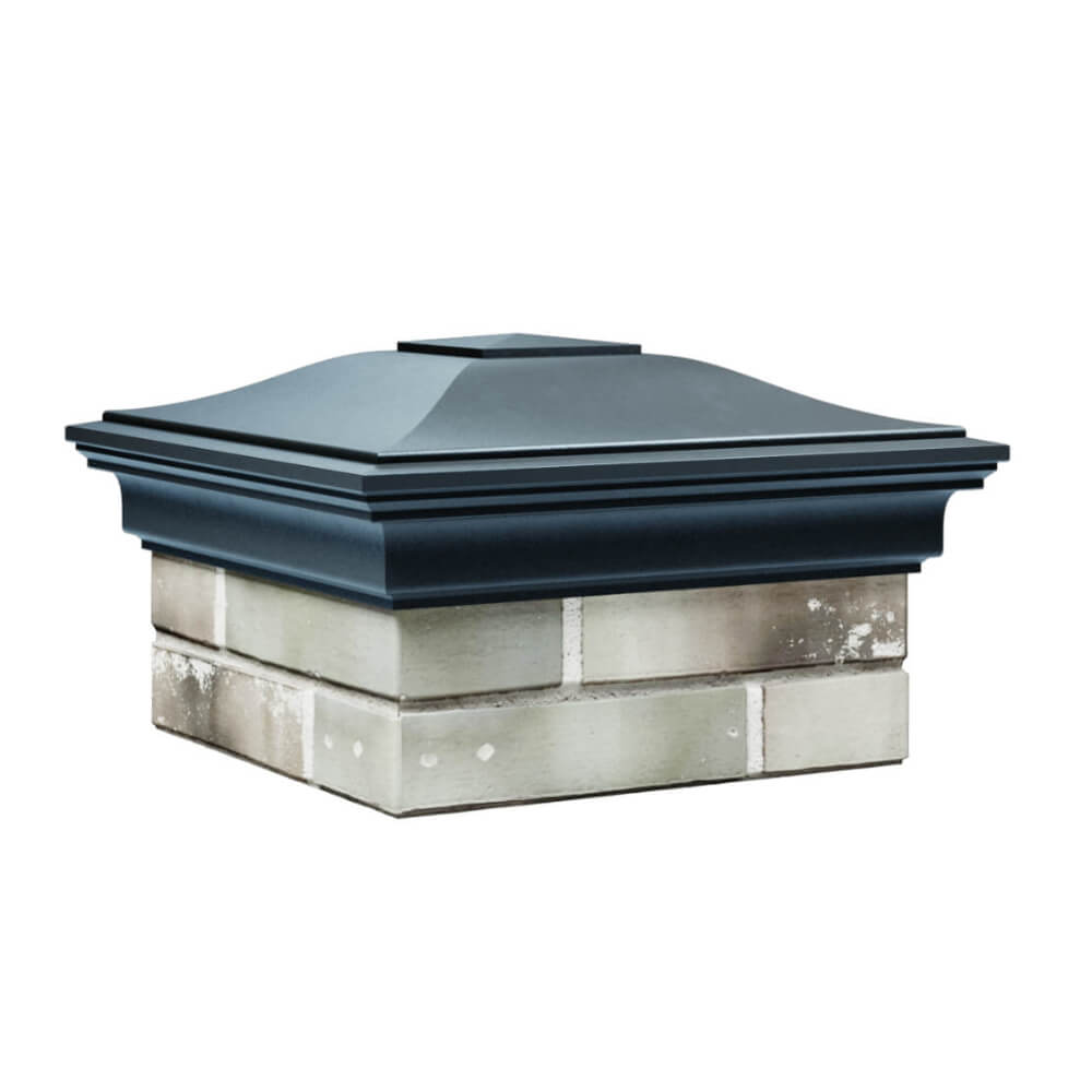 Колпак Zking Монблан Серый на столб 1.5х1.5 еврокирпича 0.7НФ (355х355мм) в Арзамасе фото