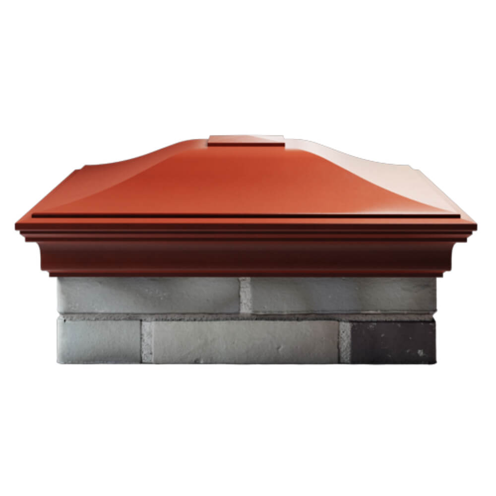 Колпак Zking Монблан Красный на столб 2х2 кирпича (515х515мм) в Арзамасе фото