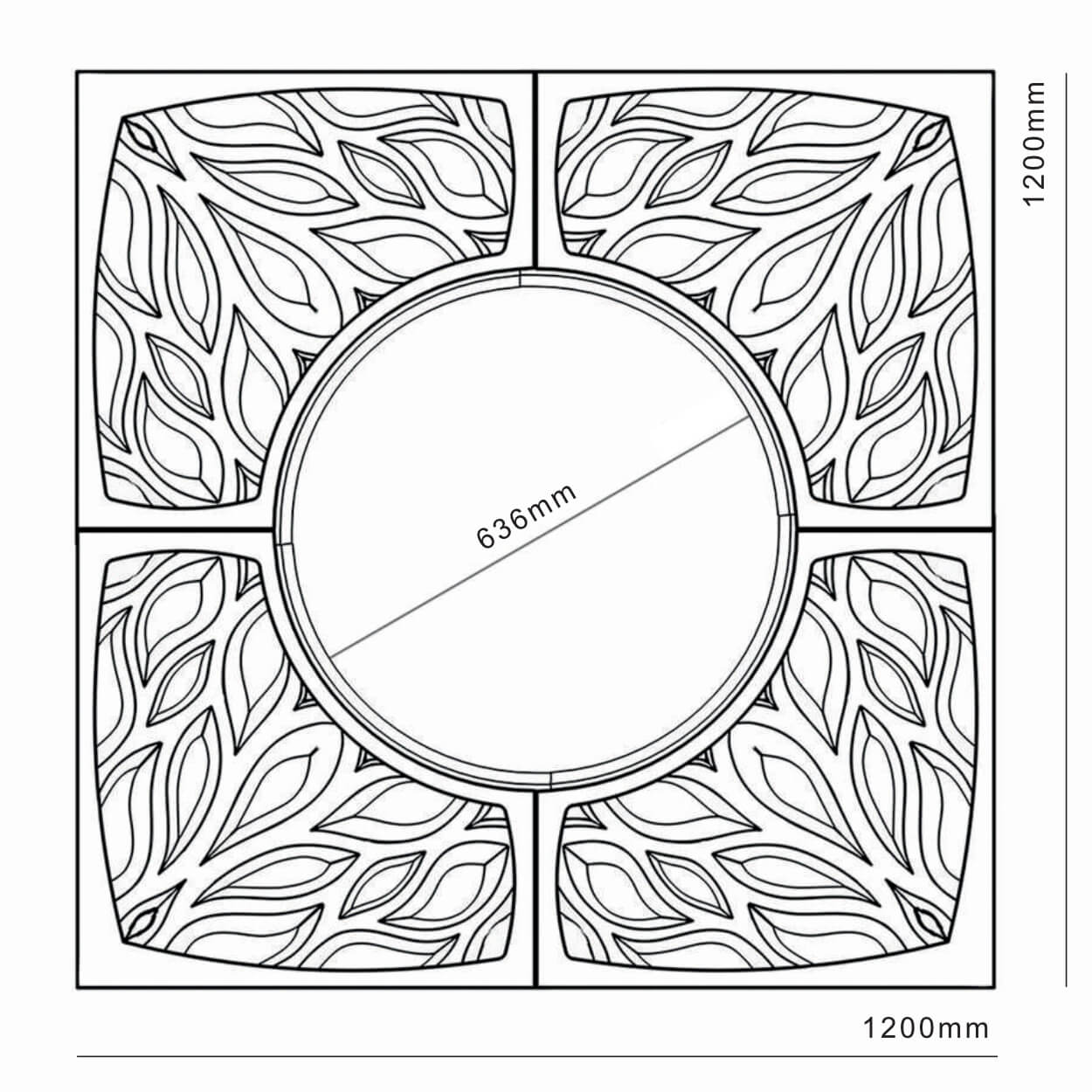 Приствольная решетка для дерева ZKING CRUST 1.2х1.2м Черная в Арзамасе фото