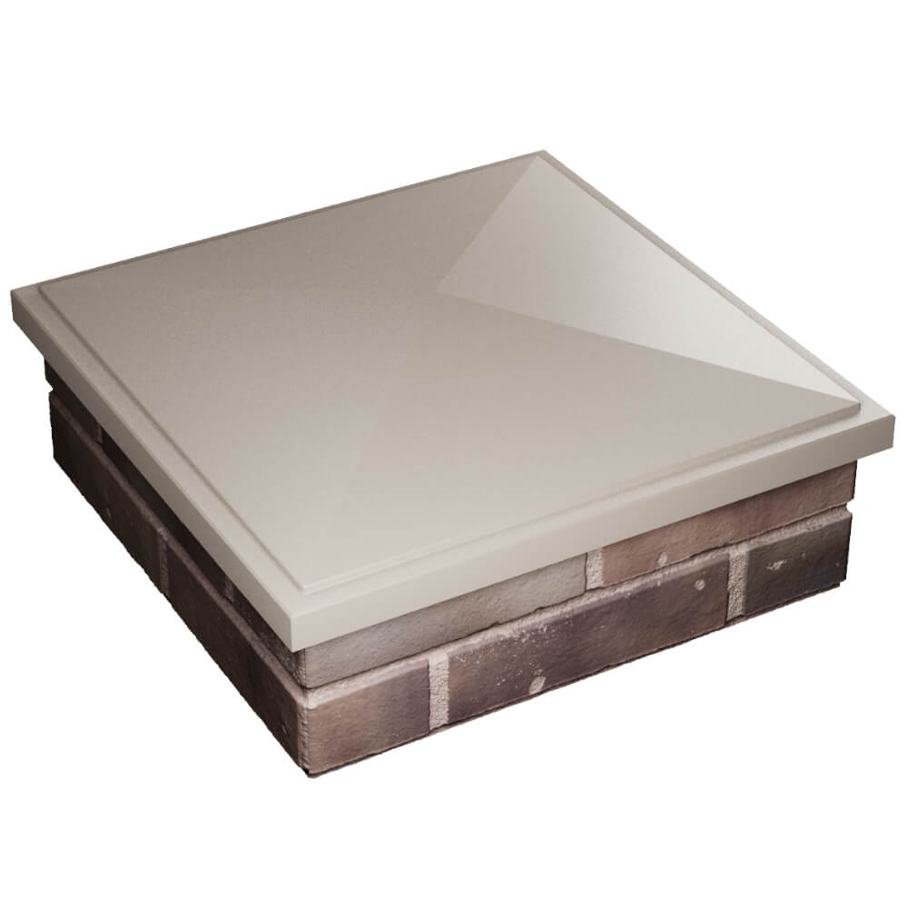 Колпак Zking БонаМоно Бежевый на столб 2х2 кирпича (515х515, 530х530мм) в Арзамасе фото