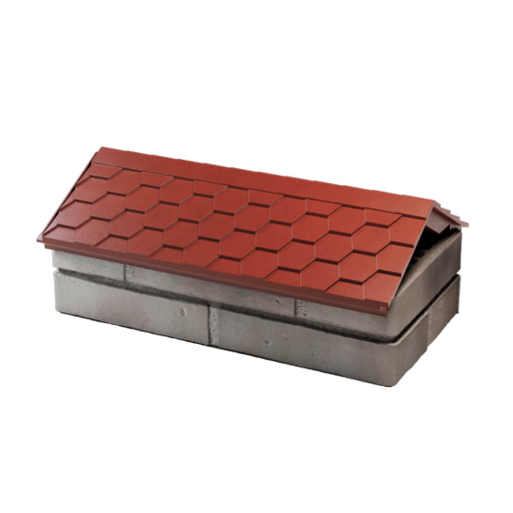 Парапет Zking Эверест Красный с посадкой на 1 кирпич (200/225/255мм) в Арзамасе фото