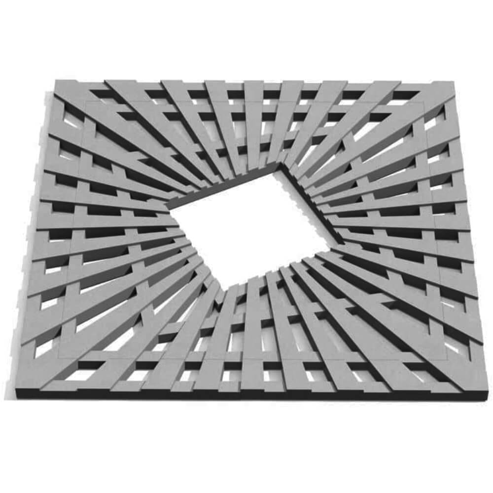 Приствольная решетка для дерева ZKING ATMOSPHERE 1.2х1.2м Серая Арзамас фото