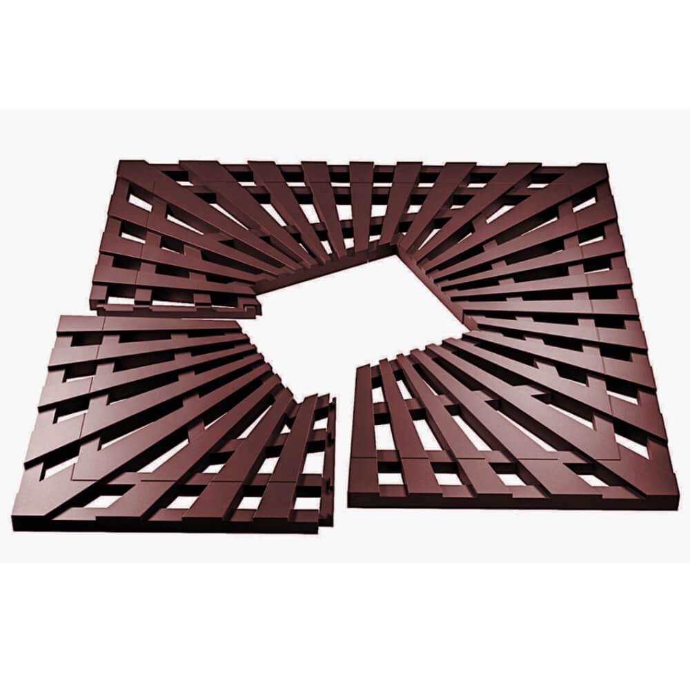 Приствольная решетка для дерева ZKING ATMOSPHERE 1.2х1.2м Коричневая в Арзамасе фото