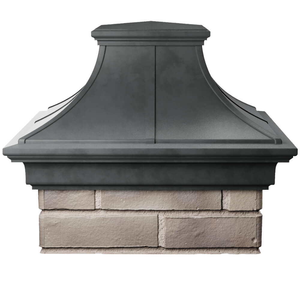 Колпак Zking Монблан Премиум Серый на столб 1.5х1.5 кирпича (385х385мм) Арзамас фото