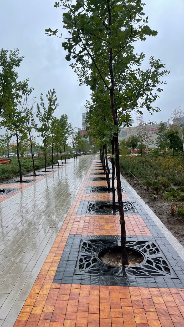 Приствольная решетка для дерева ZKING CRUST 1.2х1.2м Черная в Арзамасе фото