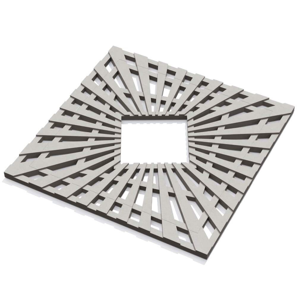 Приствольная решетка для дерева ZKING ATMOSPHERE 1.2х1.2м Бежевая в Арзамасе фото