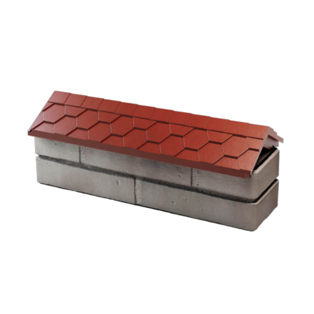 Парапет Zking Эверест Красный с посадкой на 0.5 кирпича (130мм) в Арзамасе фото