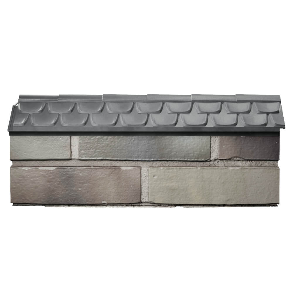 Парапет Zking Эльбрус Серый с посадкой на 0.5 кирпича (130мм) в Арзамасе фото