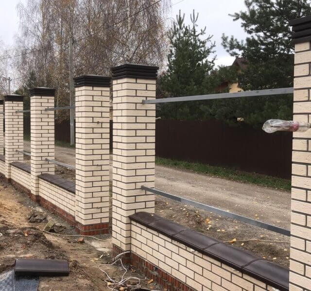 Колпак Zking Бона ХайТек Коричневый на столб 1.5х1.5 кирпича (385х385мм) в Арзамасе фото