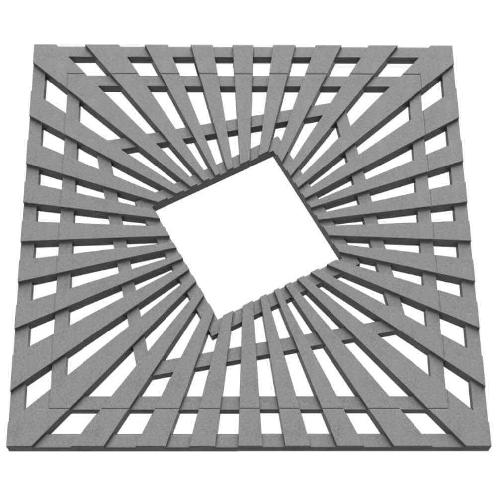 Приствольная решетка для дерева ZKING ATMOSPHERE 1.2х1.2м Серая в Арзамасе фото