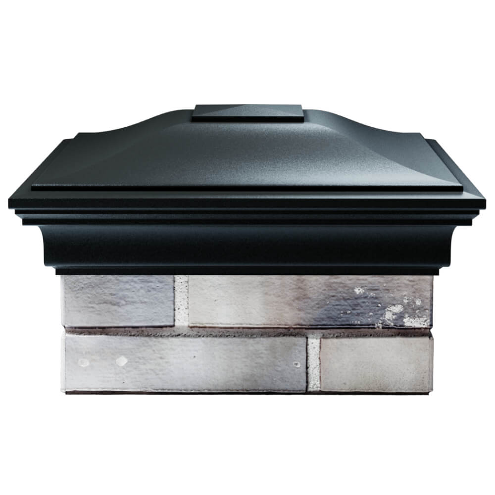 Колпак Zking Монблан Черный на столб 1.5х1.5 кирпича (385х385мм) Арзамас фото