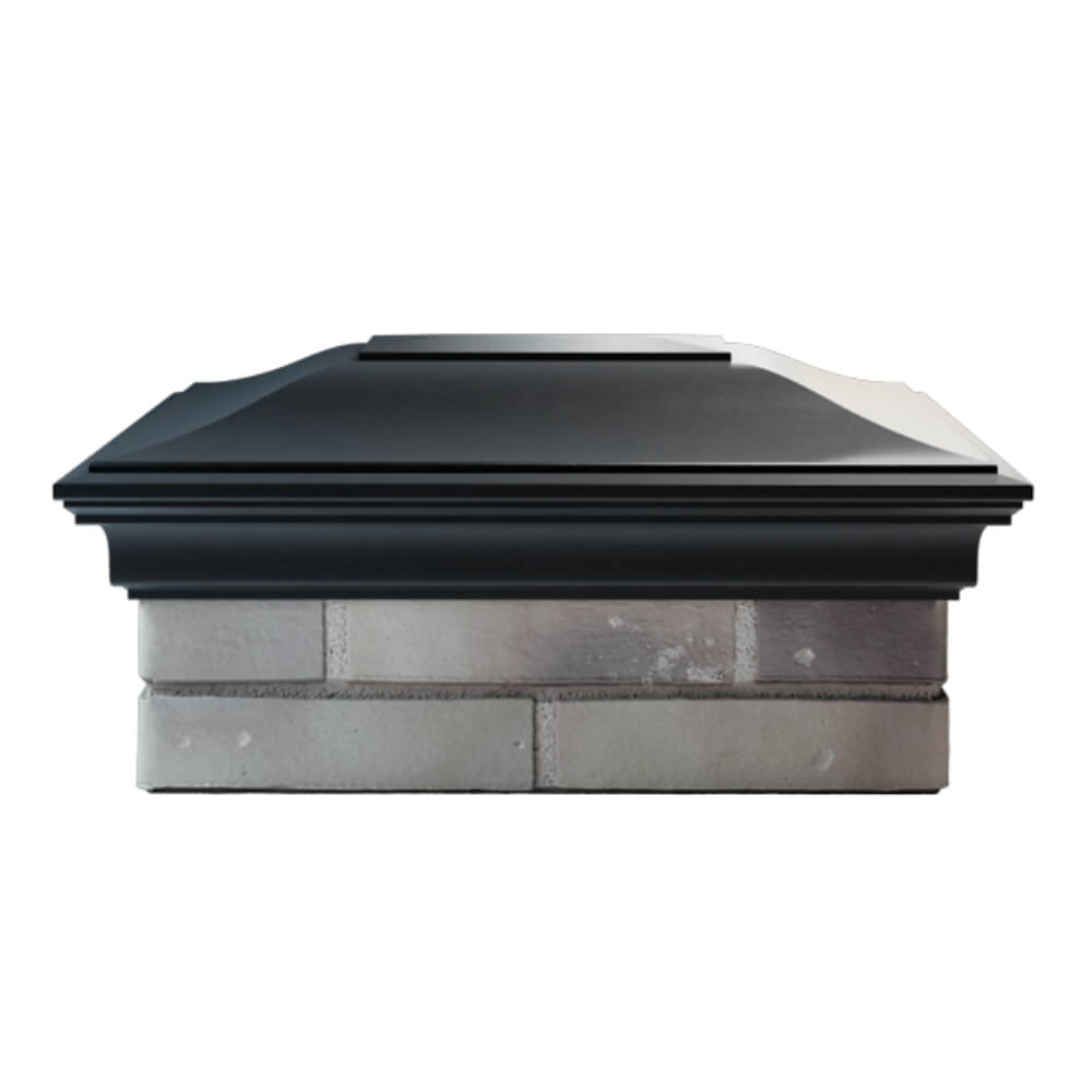Колпак Zking Монблан Черный на столб 2х1.5 кирпича (515х385мм) в Арзамасе фото