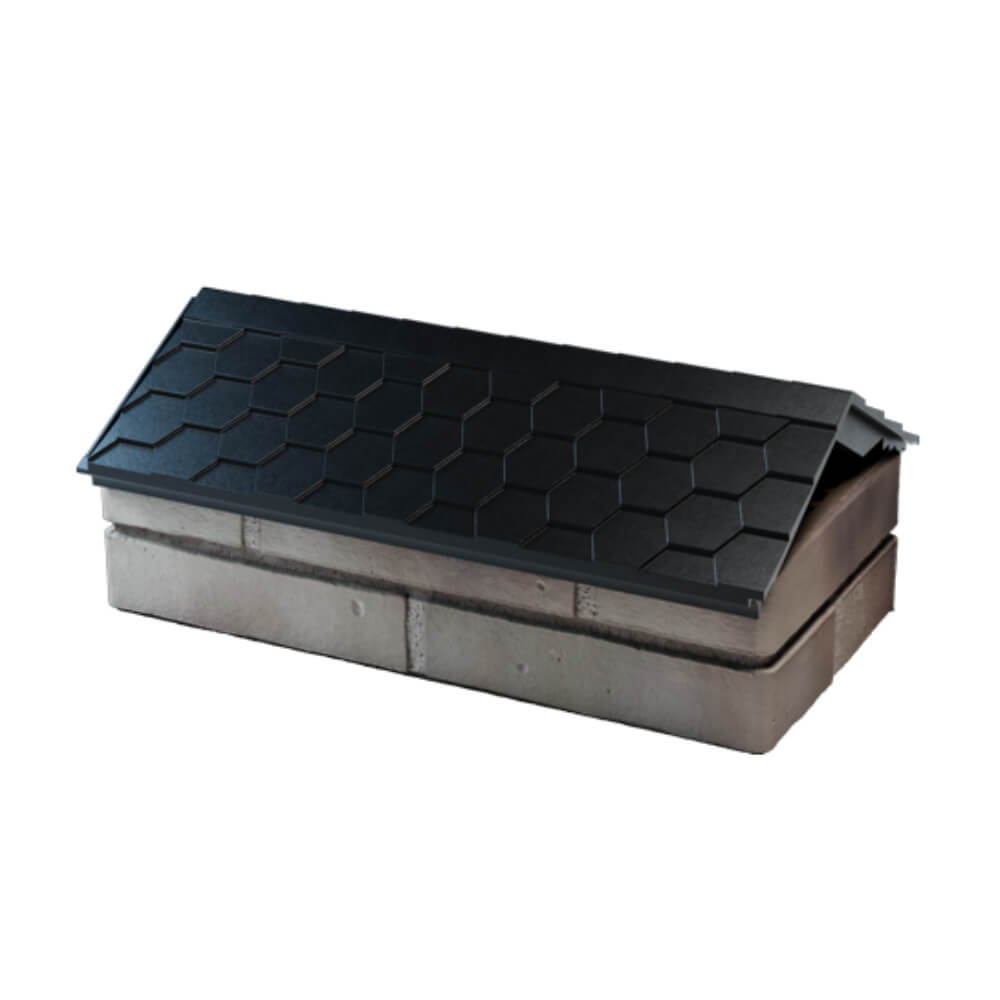 Парапет Zking Эверест Черный с посадкой на 1 кирпич (200/225/255мм) в Арзамасе фото