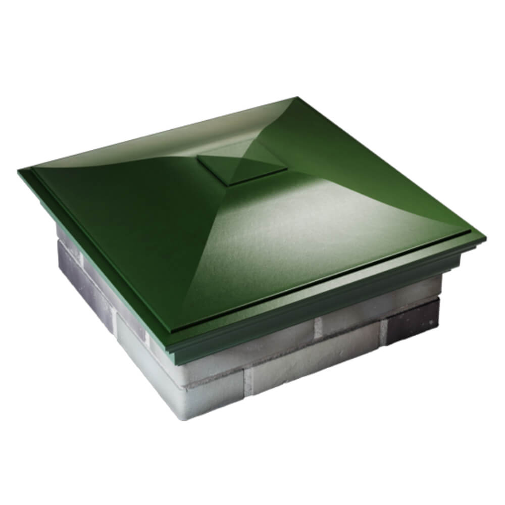 Колпак Zking Монблан Зеленый на столб 2х2 кирпича (515х515мм) Арзамас фото