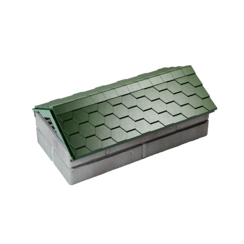 Парапет Zking Эверест Зеленый с посадкой на 1 кирпич (200/225/255мм) в Арзамасе фото