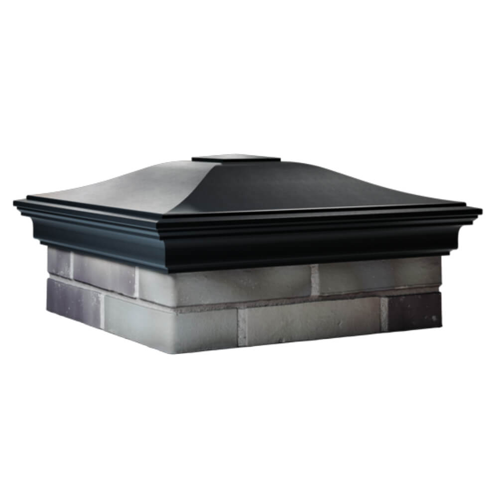 Колпак Zking Монблан Черный на столб 2х2 кирпича (515х515мм) в Арзамасе фото