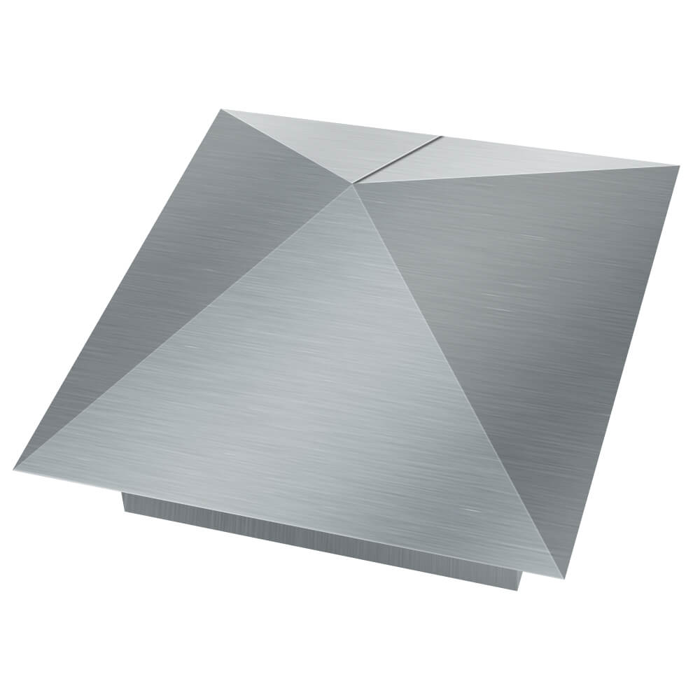 Колпак металлический 380х380мм оцинкованный заборный Арзамас фото