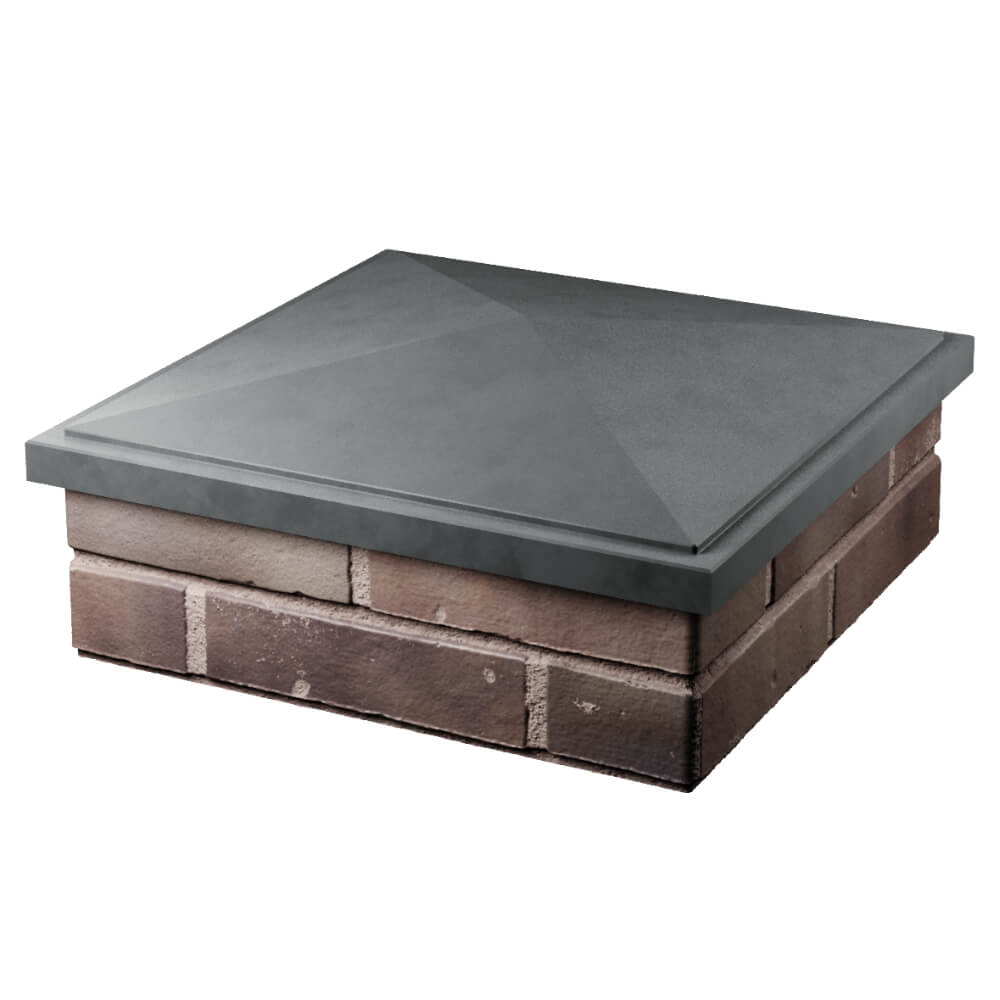 Колпак Zking БонаМоно Серый на столб 2х2 кирпича (515х515, 530х530мм) в Арзамасе фото