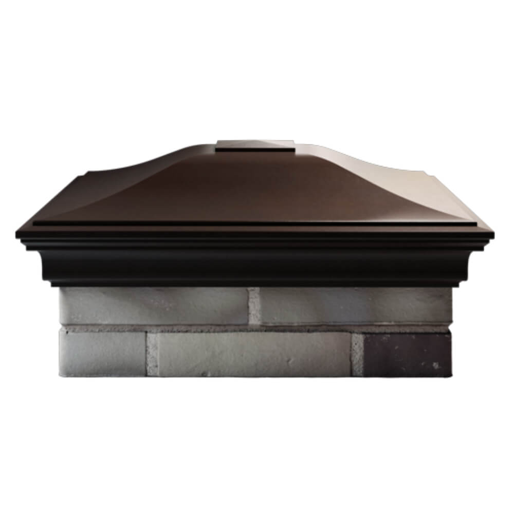 Колпак Zking Монблан Коричневый на столб 2х2 кирпича (515х515мм) в Арзамасе фото