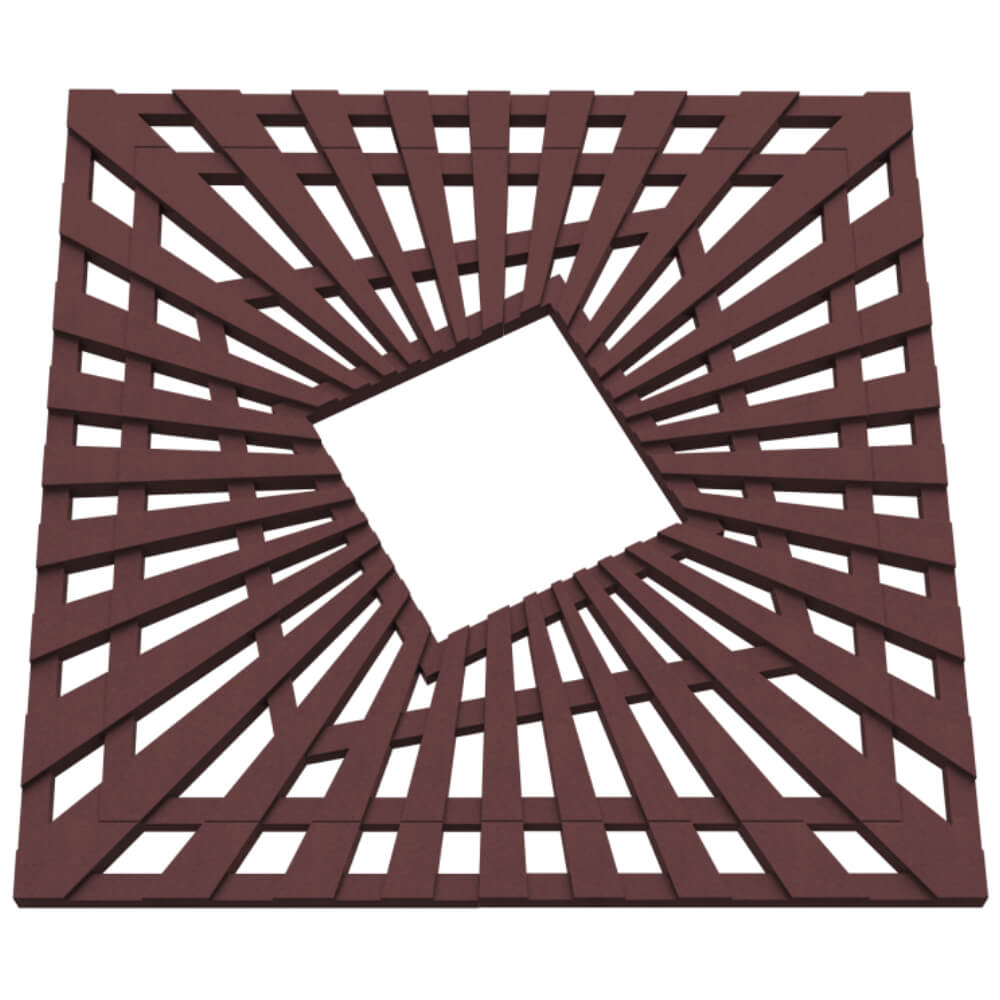 Приствольная решетка для дерева ZKING ATMOSPHERE 1.2х1.2м Коричневая в Арзамасе фото