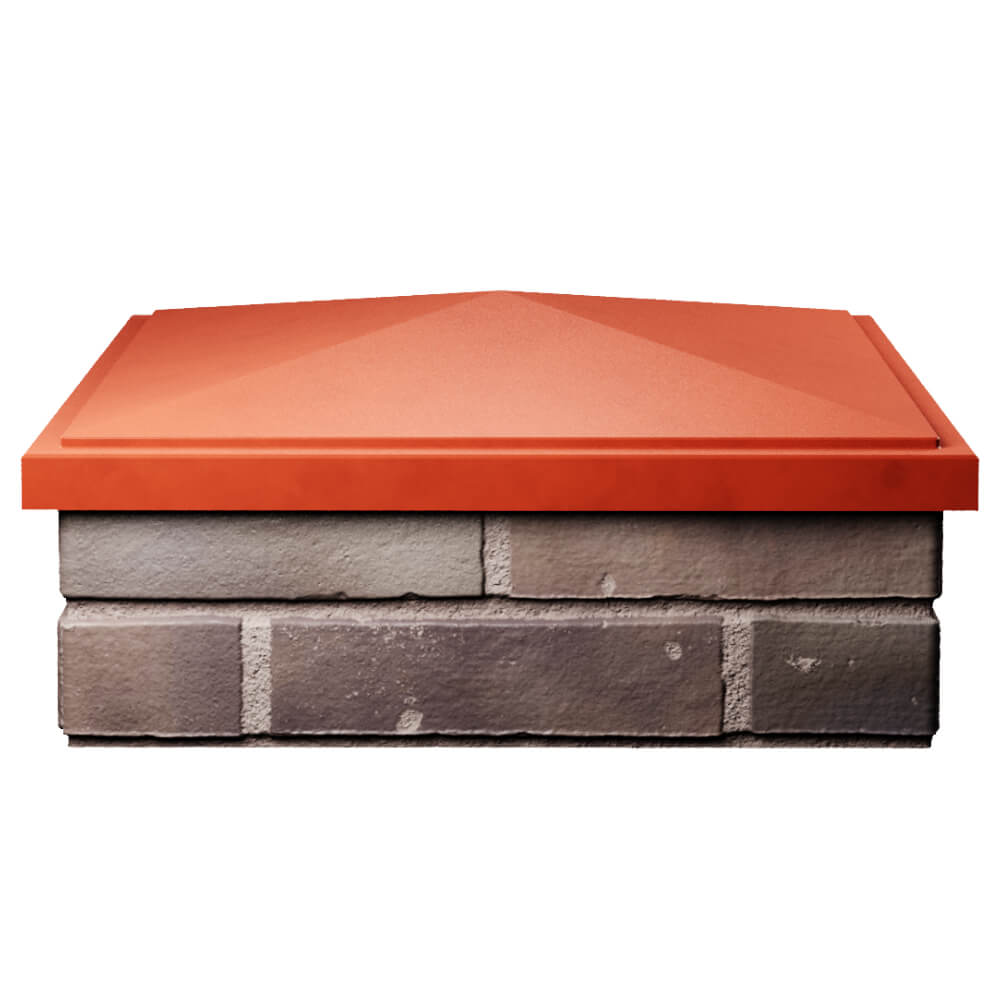 Колпак Zking БонаМоно Красный на столб 2х2 кирпича (515х515, 530х530мм) Арзамас фото