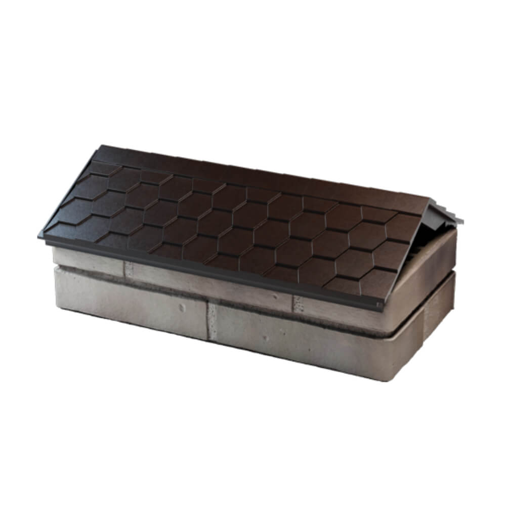 Парапет Zking Эверест Коричневый с посадкой на 1 кирпич (200/225/255мм) в Арзамасе фото