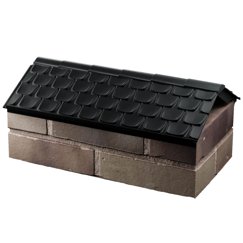 Парапет Zking Эльбрус Черный с посадкой на 1 кирпич (255мм) в Арзамасе фото