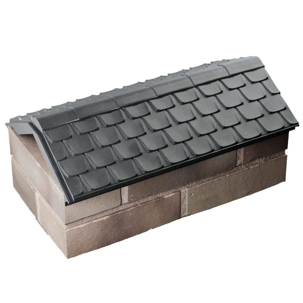 Парапет Zking Эльбрус Серый с посадкой на 1 кирпич (255мм) в Арзамасе фото