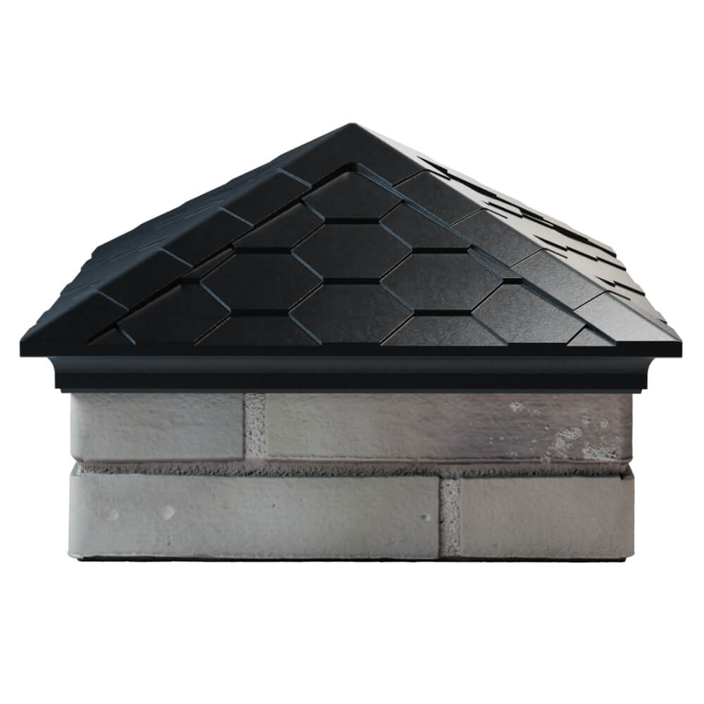 Колпак Zking Эверест Черный на столб 1.5х1.5 кирпича (390х390мм) Арзамас фото