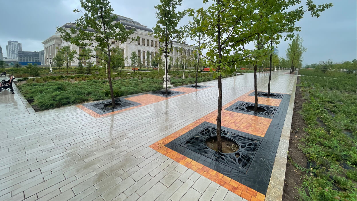 Приствольная решетка для дерева ZKING CRUST 1.2х1.2м Черная в Арзамасе фото