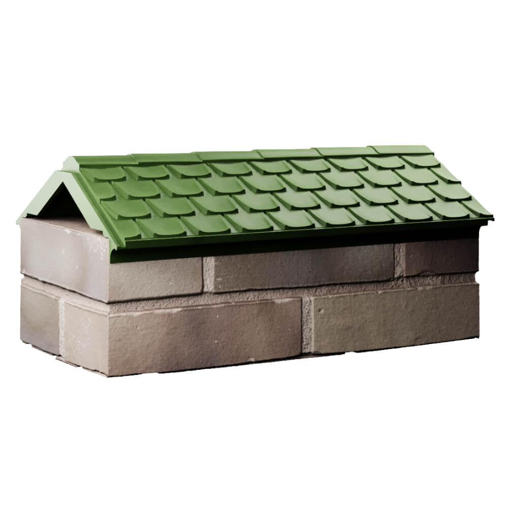 Парапет Zking Эльбрус Зеленый с посадкой на 1 кирпич (255мм) Арзамас фото