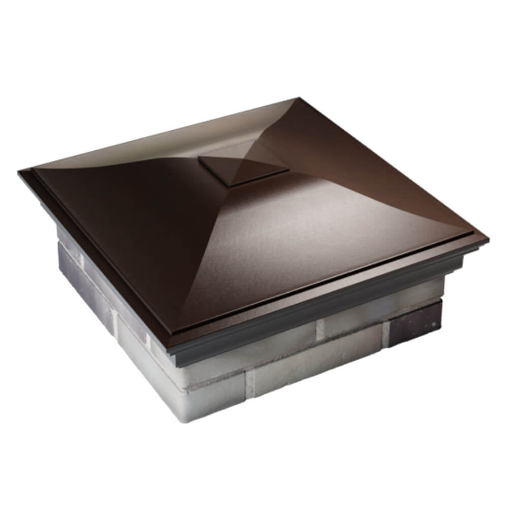 Колпак Zking Монблан Коричневый на столб 2х2 кирпича (515х515мм) Арзамас фото