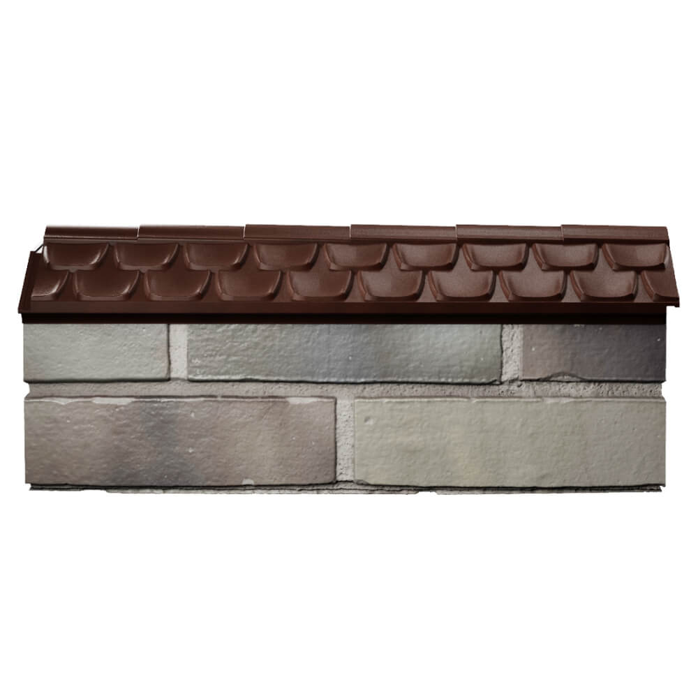 Парапет Zking Эльбрус Коричневый с посадкой на 0.5 кирпича (130мм) в Арзамасе фото