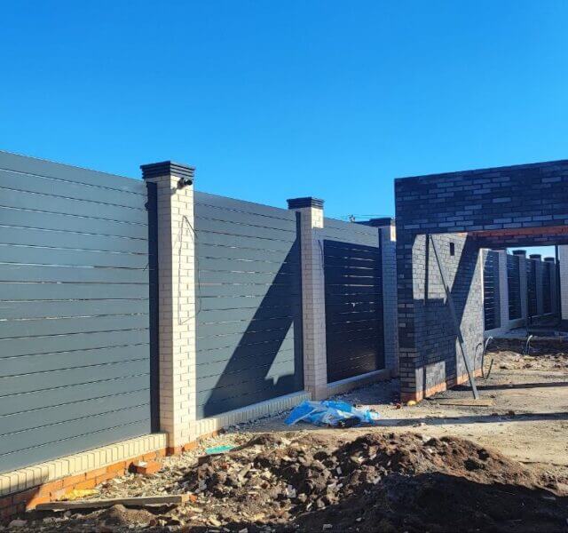 Колпак Zking Бона ХайТек Серый на столб 1.5х1.5 кирпича (385х385мм) в Арзамасе фото