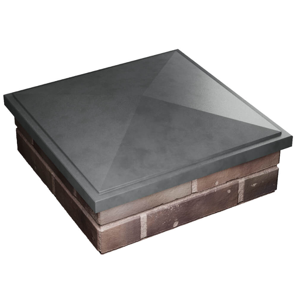 Колпак Zking БонаМоно Серый на столб 2х2 кирпича (515х515, 530х530мм) в Арзамасе фото