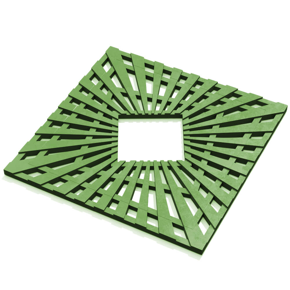 Приствольная решетка для дерева ZKING ATMOSPHERE 1.2х1.2м Зеленая в Арзамасе фото