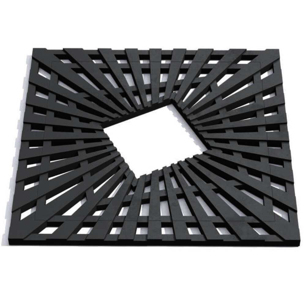 Приствольная решетка для дерева ZKING ATMOSPHERE 1.2х1.2м Черная Арзамас фото