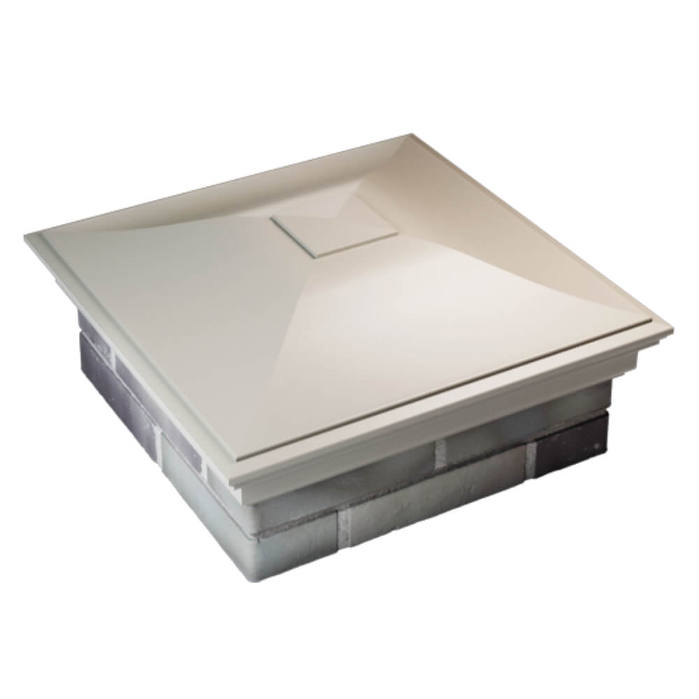 Колпак Zking Монблан Бежевый на столб 2х2 кирпича (515х515мм) Арзамас фото