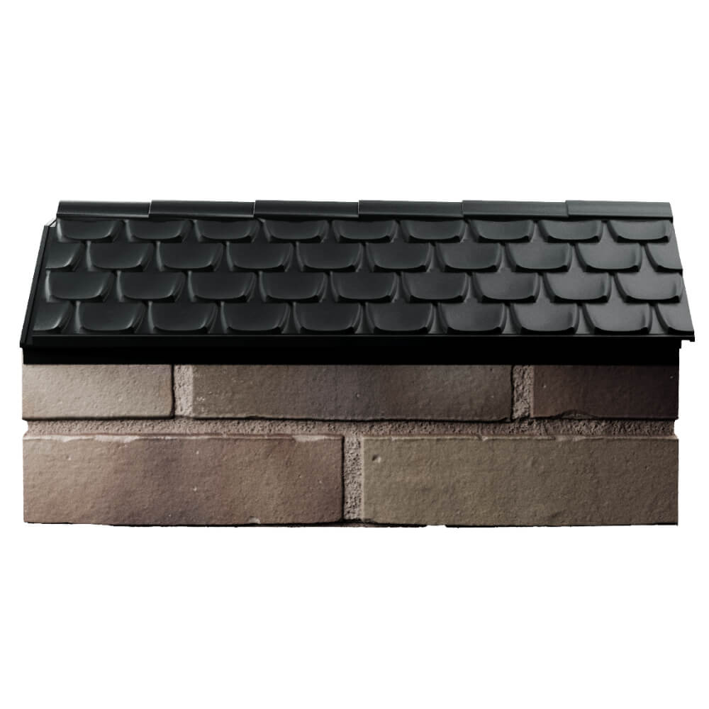 Парапет Zking Эльбрус Черный с посадкой на 1 кирпич (255мм) в Арзамасе фото