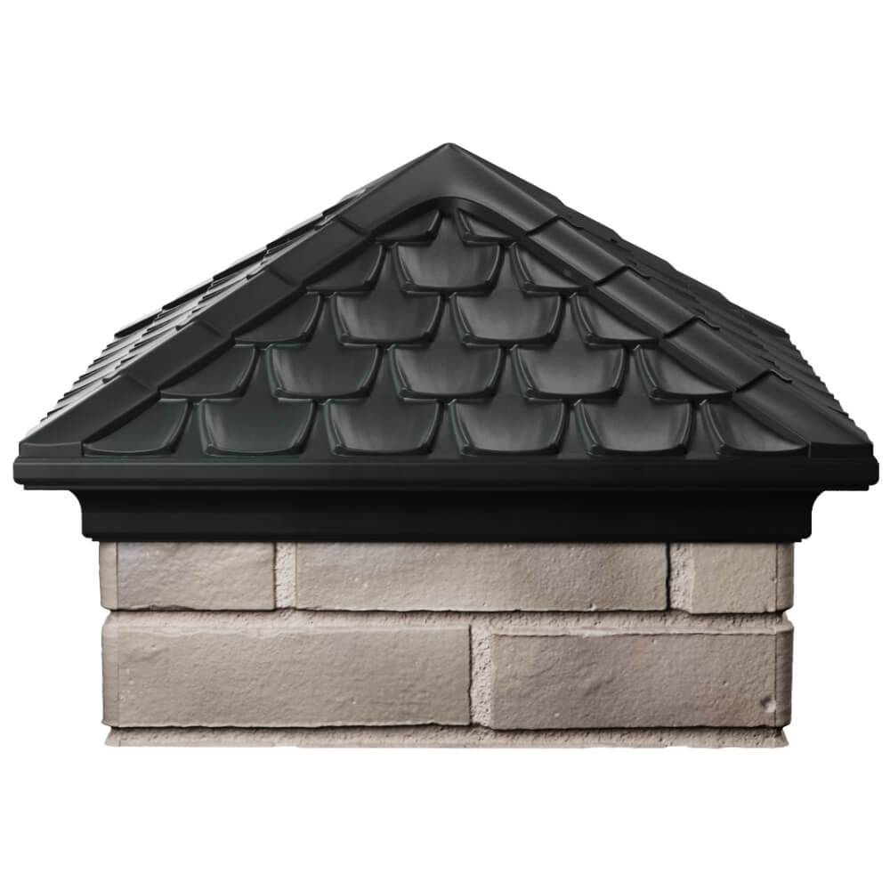 Колпак Zking Эльбрус Черный на столб 1.5х1.5 кирпича (385х385мм) Арзамас фото