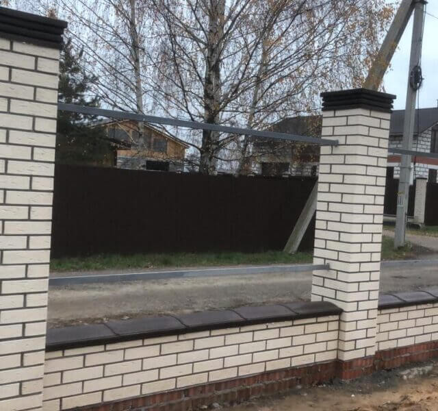 Колпак Zking Бона ХайТек Коричневый на столб 1.5х1.5 кирпича (385х385мм) в Арзамасе фото