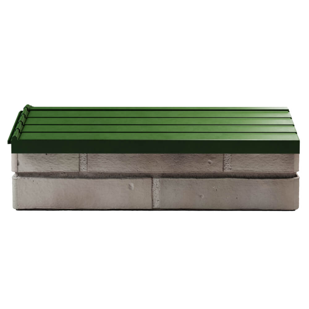 Парапет Zking Бона ХайТек Зеленый с посадкой на 1 кирпич (200/225/255мм) в Арзамасе фото
