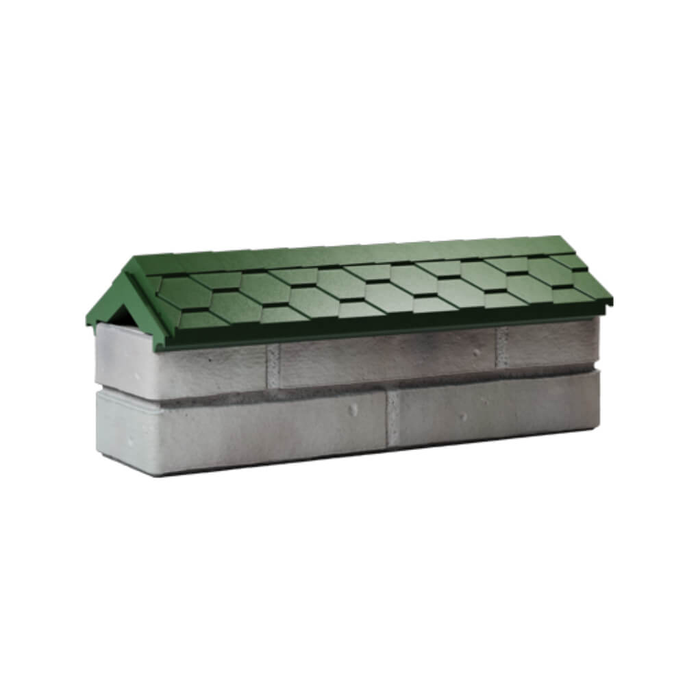 Парапет Zking Эверест Зеленый с посадкой на 0.5 кирпича (130мм) Арзамас фото