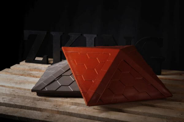 Колпак Zking Эверест Красный на столб 1.5х1.5 кирпича (390х390мм) в Арзамасе фото