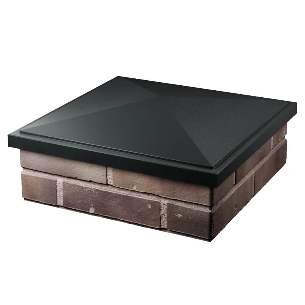 Колпак Zking БонаМоно Черный на столб 2х2 кирпича (515х515, 530х530мм) в Арзамасе фото