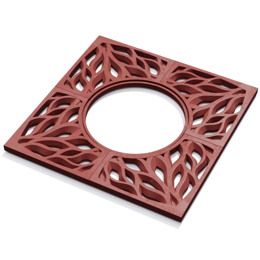 Приствольная решетка для дерева ZKING CRUST 1.2х1.2м Красная в Арзамасе фото