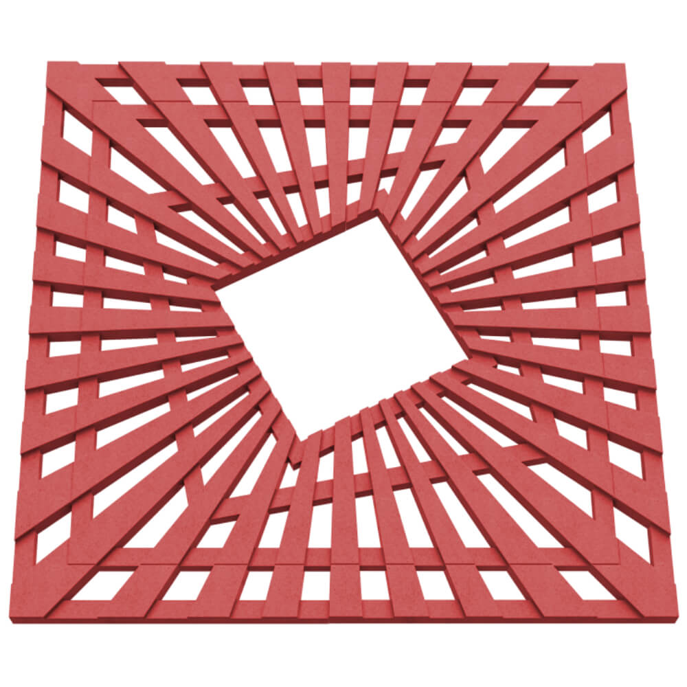 Приствольная решетка для дерева ZKING ATMOSPHERE 1.2х1.2м Красная в Арзамасе фото