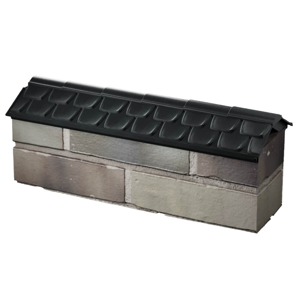 Парапет Zking Эльбрус Черный с посадкой на 0.5 кирпича (130мм) в Арзамасе фото