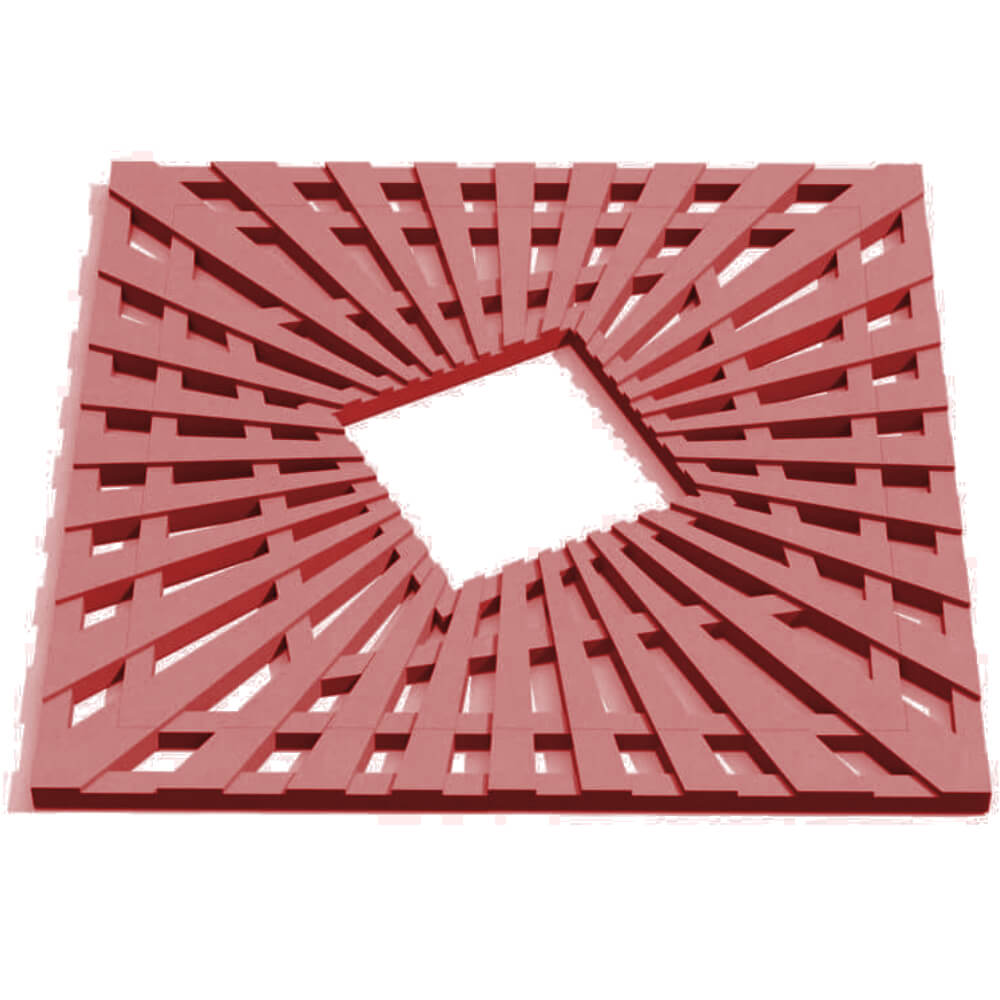 Приствольная решетка для дерева ZKING ATMOSPHERE 1.2х1.2м Красная Арзамас фото