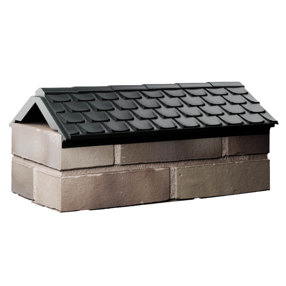 Парапет Zking Эльбрус Черный с посадкой на 1 кирпич (255мм) Арзамас фото